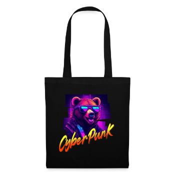 Cyberpunk Bear - Tote Bag - black - Front