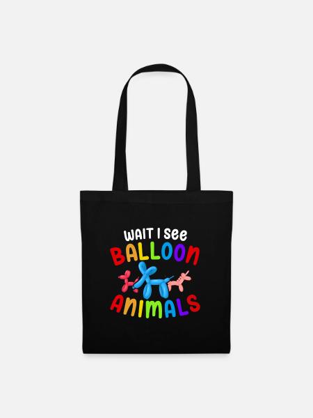 Ballon Twisting Design - Stoffbeutel - Schwarz