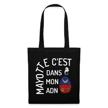 T SHIRT MAYOTTE C'EST DANS MON ADN - Sac en tissu - noir - Devant
