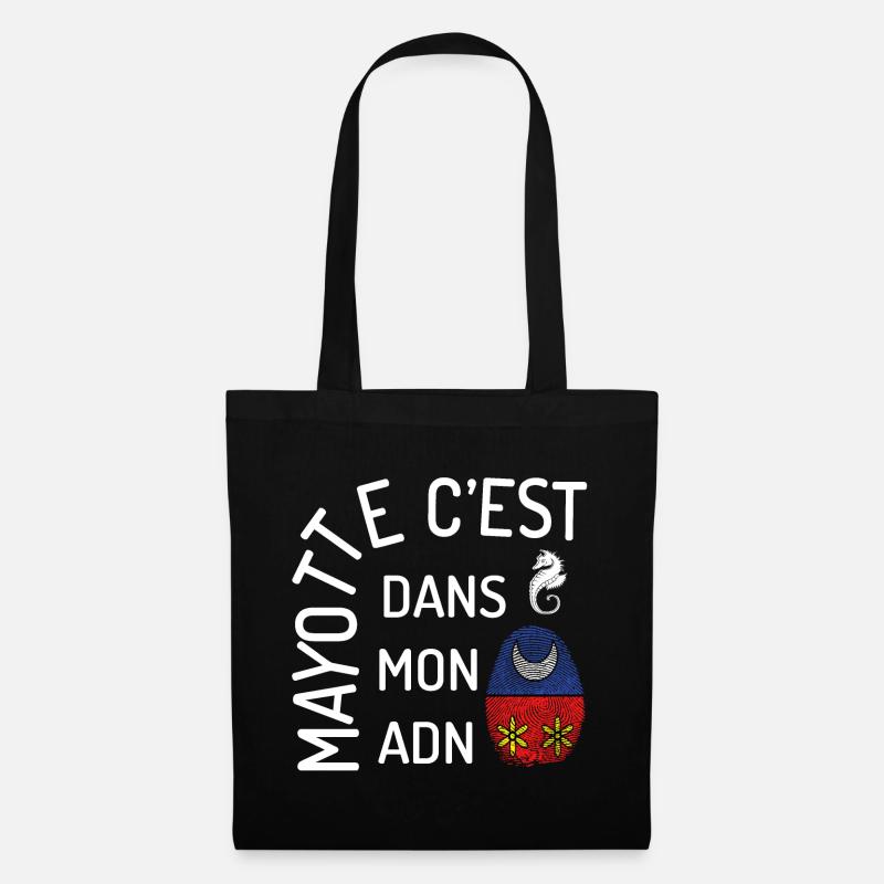 T SHIRT MAYOTTE C'EST DANS MON ADN - Sac en tissu - noir
