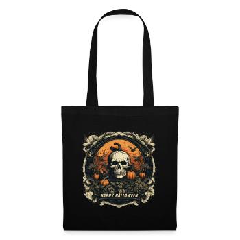 Halloween Jack O Lantern Skull Pumpkin - Tote Bag - black - Front