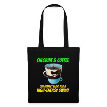 Chlorine and coffee: Swimmer Swimming Swim - Tote Bag - black - Front
