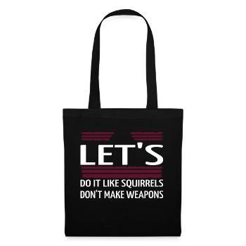 Déclaration de désarmement vert de la fierté Cool Signe de paix - Sac en tissu - noir - Devant