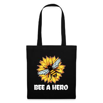 Earth Bee Statement Species Conservation Environment Nature - Tote Bag - black - Front