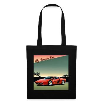 Ma voiture d’été - Sac en tissu - noir - Devant