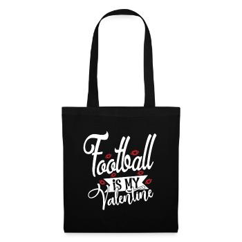Football Is My Valentine - American Football - Tote Bag - black - Front