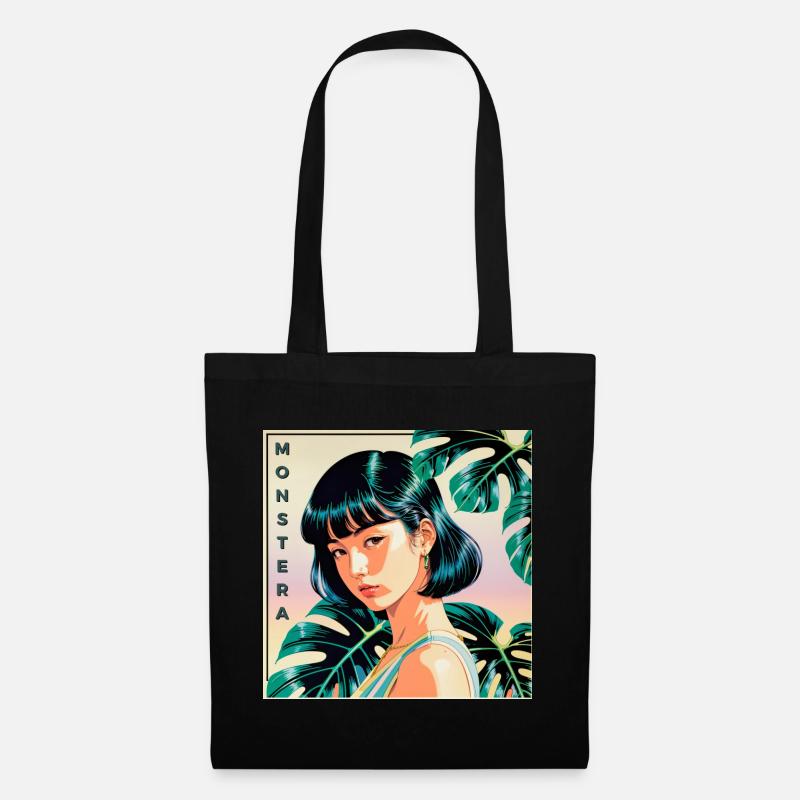 Monstera - Tote Bag - black