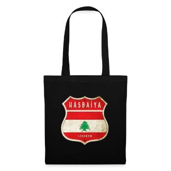Hasbaiyya Lebanon coat of arms flags design - Tote Bag - black - Front