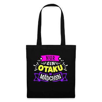 Heart Anime Girl Statement Otaku Manga Japan - Tote Bag - black - Front
