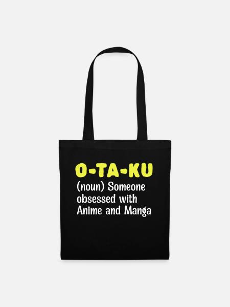 Manga Comic Anime Japanisch Statement Otaku - Stoffbeutel - Schwarz