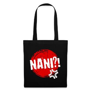 Manga Nani Disant Anime Animation Japonaise Comic - Sac en tissu - noir - Devant