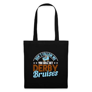 design de patins à roulettes - Sac en tissu - noir - Devant