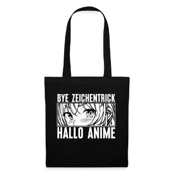 Anime Cartoon Comic Statement Japanese Manga - Tote Bag - black - Front