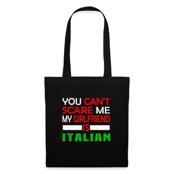 Petite amie italienne - Sac en tissu - noir - Devant
