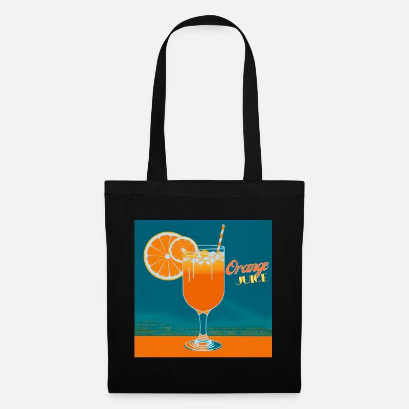 Orangensaft - Stoffbeutel - Schwarz