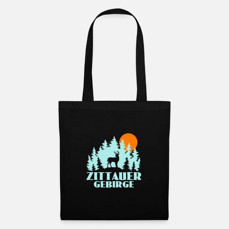 Zittauer Gebirge - Stoffbeutel - Schwarz