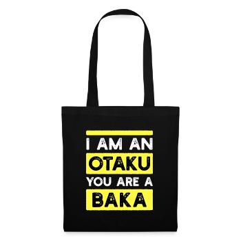 Baka Statement Anime Manga Japan Animation Otaku - Tote Bag - black - Front