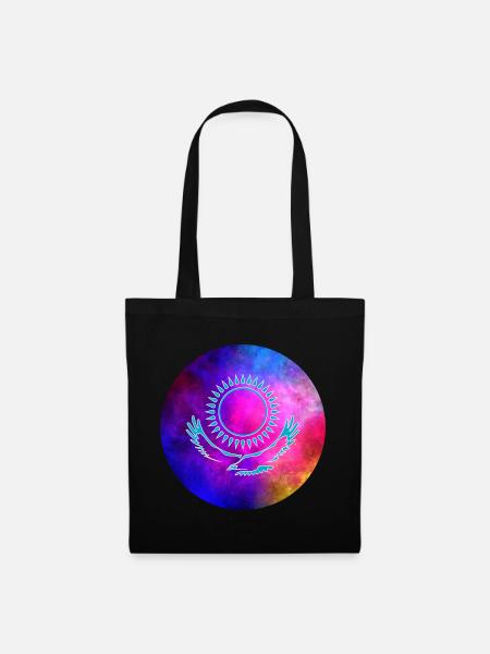 Kasachstan Galaxie Geschenk - Stoffbeutel - Schwarz