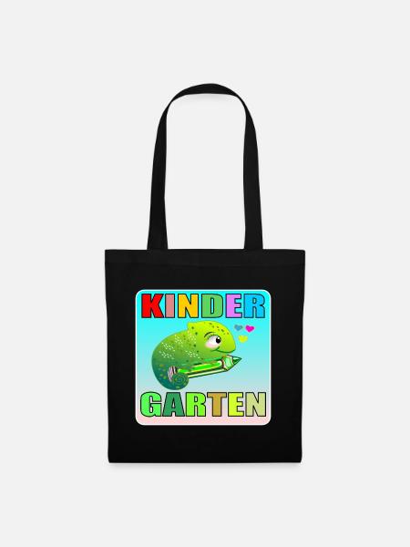 KINDERGARTEN KIND TIERE AMPHIBIE - Stoffbeutel - Schwarz