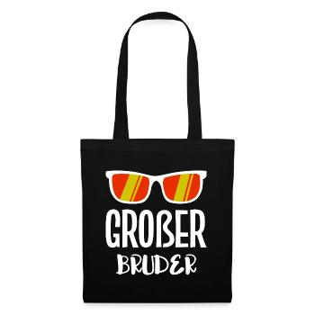 Déclaration de Big Brother Bro Frères et sœurs Cœur de frère - Sac en tissu - noir - Devant