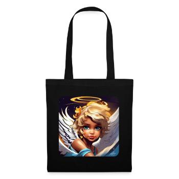 Mignon petit ange - Sac en tissu - noir - Devant
