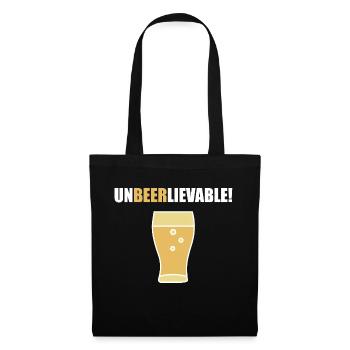 Unbeerlievable white - Tote Bag - black - Front