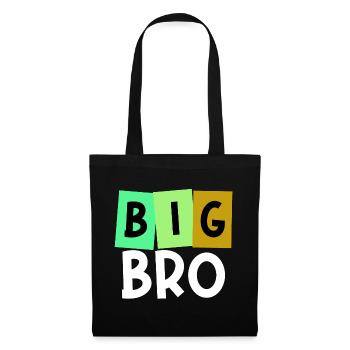 Big Brother Brother Heart Bro Statement Siblings - Tote Bag - black - Front