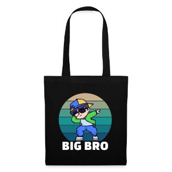 Brother Heart Proud Big Brother Déclaration de Big Brother - Sac en tissu - noir - Devant