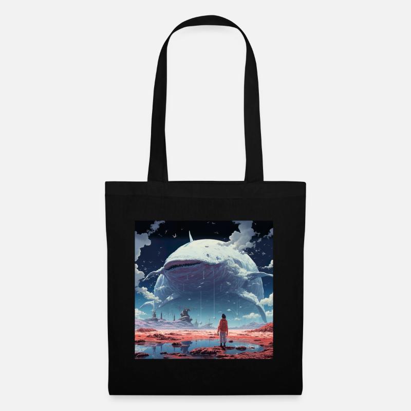 Spacewhale - Stoffbeutel - Schwarz