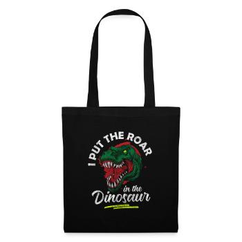 Dinosaur Prehistoric Velociraptor Children - Tote Bag - black - Front