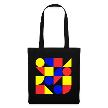Form, Geometrie, Kunst, Bauhaus - Stoffbeutel - Schwarz - Vorne