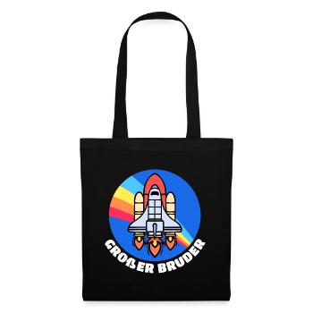 Fier Big Brother Bro Déclaration frères et sœurs - Sac en tissu - noir - Devant