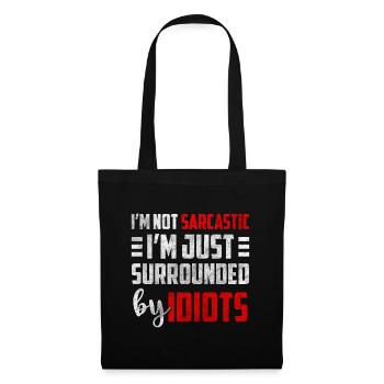 Black Humor Party WItz - Sac en tissu - noir - Devant