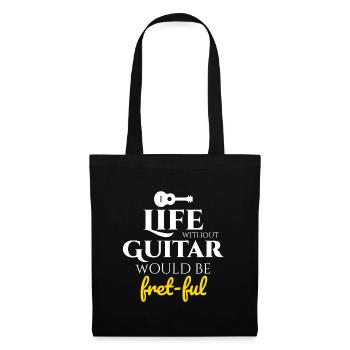 Fret-fully Funny: Celebrating Life with Guitars - Tote Bag - black - Front