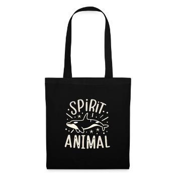 Orque Épaulard animal - Sac en tissu - noir - Devant