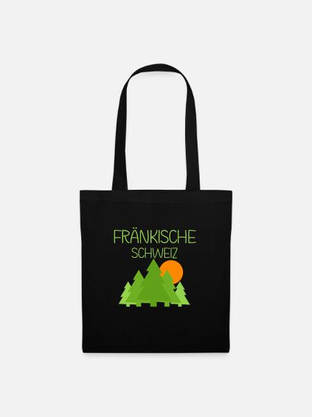 Fränkische Schweiz - Stoffbeutel - Schwarz