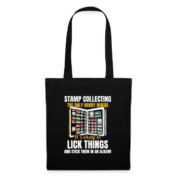 Stamp Collecting Collector Philatelist - Tote Bag - black - Front