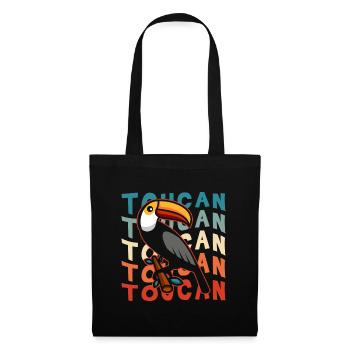 Toucan Holiday Tropical Exotique - Sac en tissu - noir - Devant