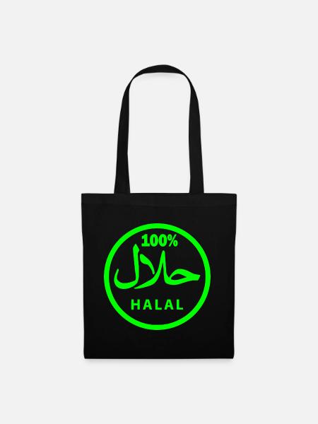 Halal - Sac en tissu - noir