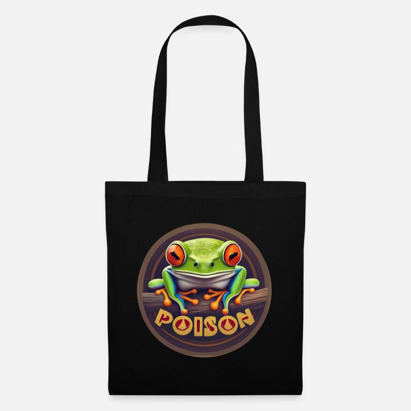 Pfeilgiftfrosch - Stoffbeutel - Schwarz