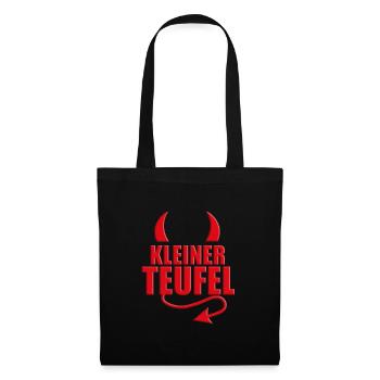 KLEINER TEUFEL - HALLOWEEN - TEUFELSHÖRNER - Stoffbeutel - Schwarz - Vorne