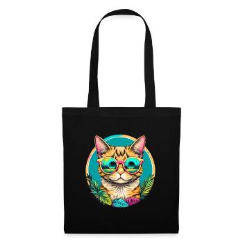 Tropical Cat - Tote Bag - black - Front