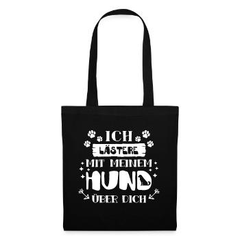 Déclaration d’animal préféré Cuddly Toy Dog Pets - Sac en tissu - noir - Devant