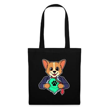 Chien Chiot Animaux de compagnie Cuddly Pets Animaux - Sac en tissu - noir - Devant