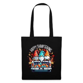 Happy Thanksgiving Dwarves Gnomes Gnomes - Tote Bag - black - Front