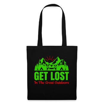 Get Lost - Stoffbeutel - Schwarz - Vorne