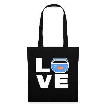 Pets Goldfish Saying Stuffed Animal Aquarium - Tote Bag - black - Front