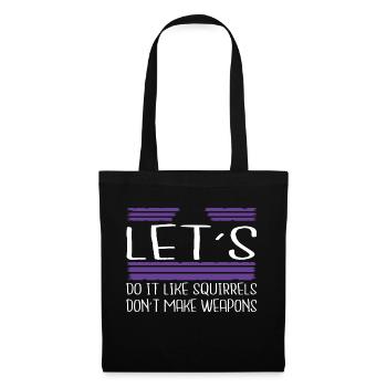 Drôles de dictons Joyeux cadeau Cool Peace 60s Dictons - Sac en tissu - noir - Devant