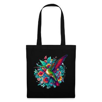 Kolibri - Stoffbeutel - Schwarz - Vorne