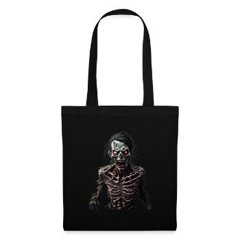 Zombie pas très heureux - Sac en tissu - noir - Devant